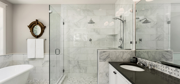 bathroom shower door installation in Carpinteria