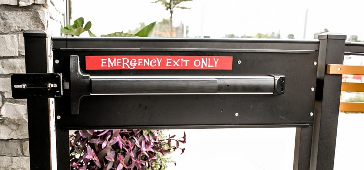 emergency push bar installation in Carpinteria